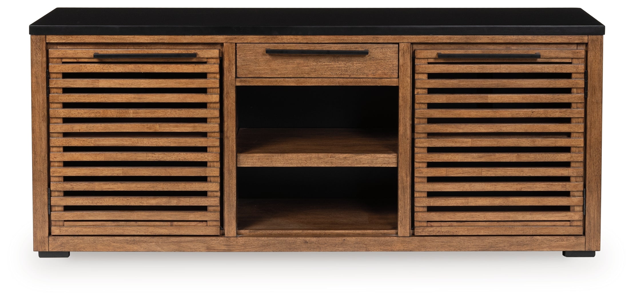 Floridian Furniture - Ashley Furniture - Kallari Bookcase - Credenza / Warm Brown/Black - H737-60