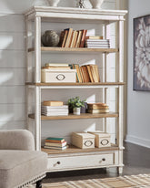 Floridian Furniture - Ashley Furniture - Realyn Bookcase - Bookcase / Brown/White - H743-70