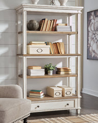 Floridian Furniture - Ashley Furniture - Realyn Bookcase - Bookcase / Brown/White - H743-70