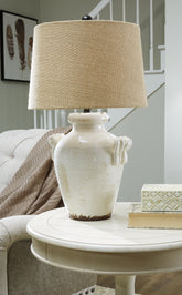 Floridian Furniture - Ashley Furniture - Emelda Lighting - Table Lamp (Set of 2) / Cream - L100664X2