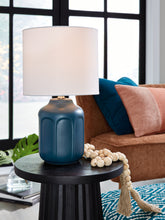 Floridian Furniture - Ashley Furniture - Gierburg Lighting - Table Lamp (Set of 2) / Teal - L180214X2