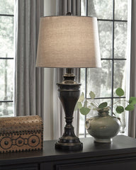 Floridian Furniture - Ashley Furniture - Darlita Lighting - Metal Table Lamp (Set of 2) / Bronze Finish - L204024