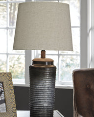 Floridian Furniture - Ashley Furniture - Norbert Lighting - Metal Table Lamp (Set of 2) / Gray - L204064