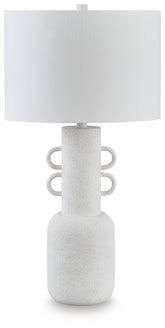 Floridian Furniture - Ashley Furniture - Perringhill Lighting - Metal Table Lamp (1/CN) / Distressed White - L207504
