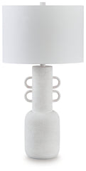 Floridian Furniture - Ashley Furniture - Perringhill Lighting - Metal Table Lamp (1/CN) / Distressed White - L207504