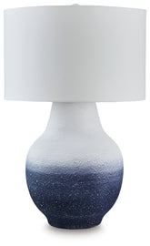 Floridian Furniture - Ashley Furniture - Dashland Lighting - Metal Table Lamp (1/CN) / White/Navy - L207514
