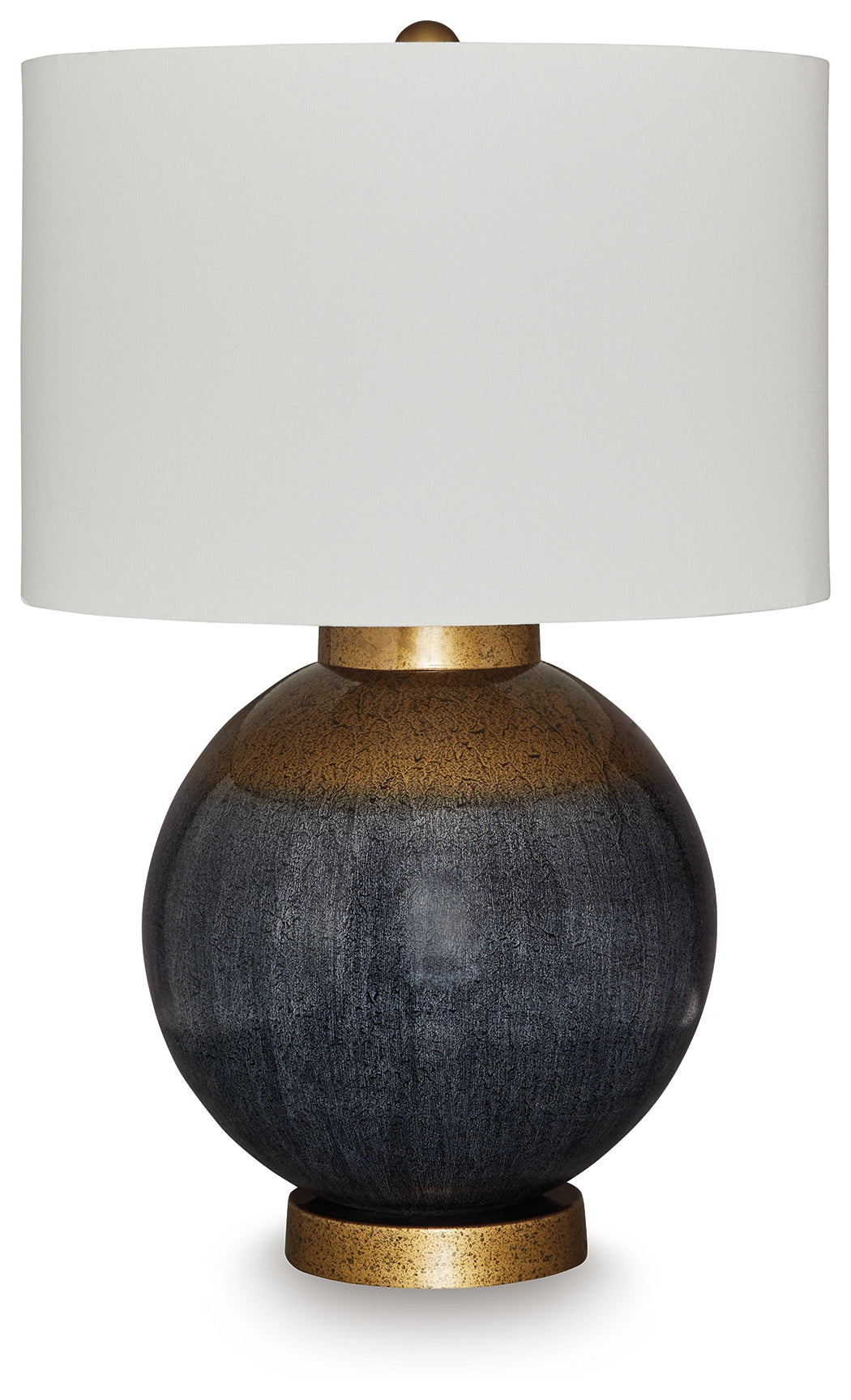 Floridian Furniture - Ashley Furniture - Adara Lighting - Metal Table Lamp (1/CN) / Blue/Gold Finish - L207564