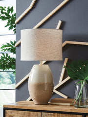 Floridian Furniture - Ashley Furniture - Linas Lighting - Metal Table Lamp (1/CN) / Cream/Beige - L207594