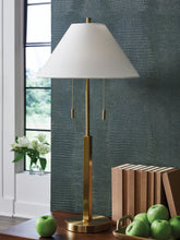 Floridian Furniture - Ashley Furniture - Haigwood Lighting - Metal Floor Lamp (1/CN) / Gold Finish - L208471