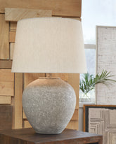 Floridian Furniture - Ashley Furniture - Dreward Lighting - Metal Table Lamp (1/CN) / Distressed Gray - L235694