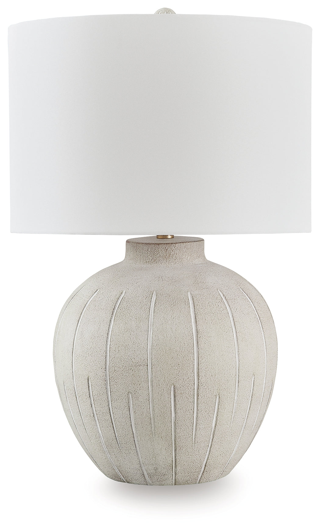 Floridian Furniture - Ashley Furniture - Calbert Lighting - Poly Table Lamp (1/CN) / Warm Gray - L235824