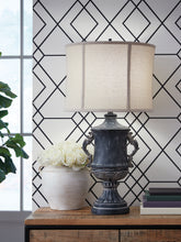 Floridian Furniture - Ashley Furniture - Morvanford Lighting - Poly Table Lamp (1/CN) / Antique Black - L235834