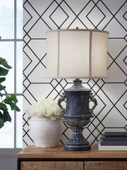 Floridian Furniture - Ashley Furniture - Morvanford Lighting - Poly Table Lamp (1/CN) / Antique Black - L235834