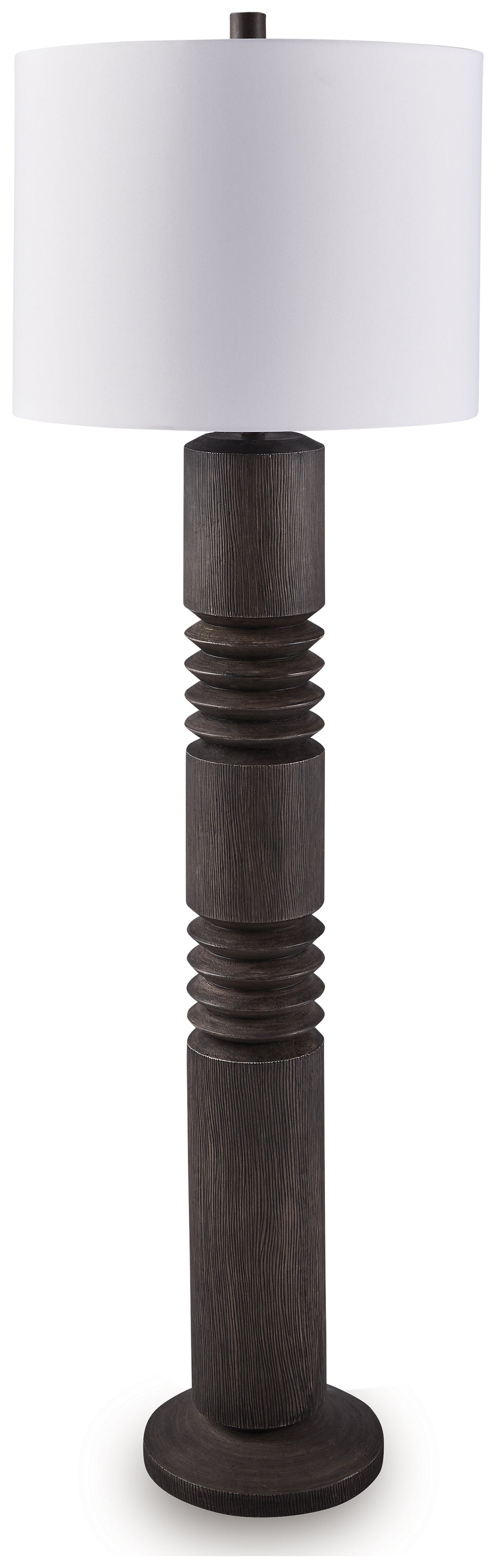 Floridian Furniture - Ashley Furniture - Fainwell Lighting - Poly Floor Lamp (1/CN) / Distressed Black - L235861