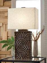 Floridian Furniture - Ashley Furniture - Heathbury Lighting - Paper Table Lamp (1/CN) / Antique Brown - L235964