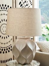 Floridian Furniture - Ashley Furniture - Edselham Lighting - Paper Table Lamp (1/CN) / Distressed Cream - L235974
