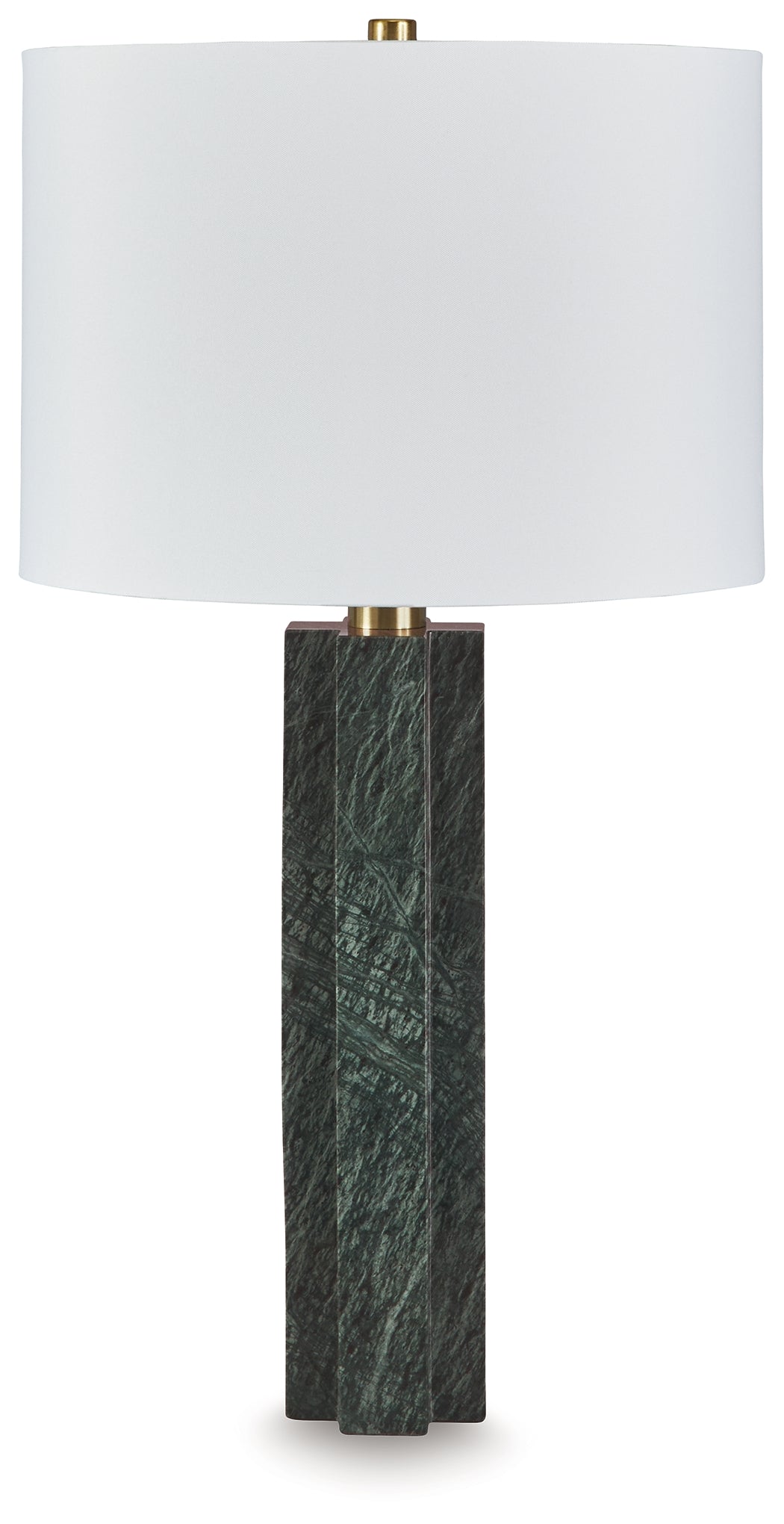 Floridian Furniture - Ashley Furniture - Keegan Lighting - Marble Table Lamp (1/CN) / Green - L429084