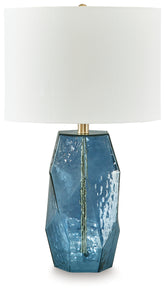 Floridian Furniture - Ashley Furniture - Tallow Lighting - Glass Table Lamp (1/CN) / Blue - L430854