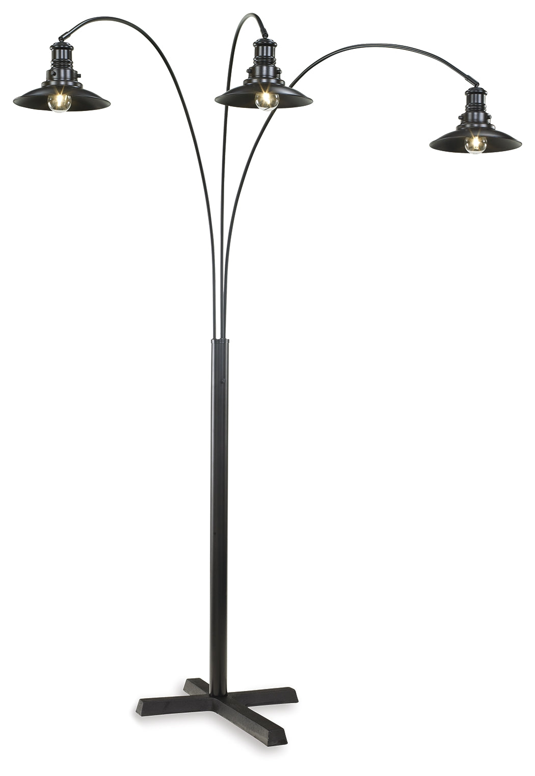 Floridian Furniture - Ashley Furniture - Sheriel Lighting - Metal Arc Lamp (1/CN) / Black - L725059