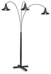 Floridian Furniture - Ashley Furniture - Sheriel Lighting - Metal Arc Lamp (1/CN) / Black - L725059