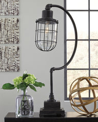 Floridian Furniture - Ashley Furniture - Jae Lighting - Metal Desk Lamp (1/CN) / Antique Black - L734232