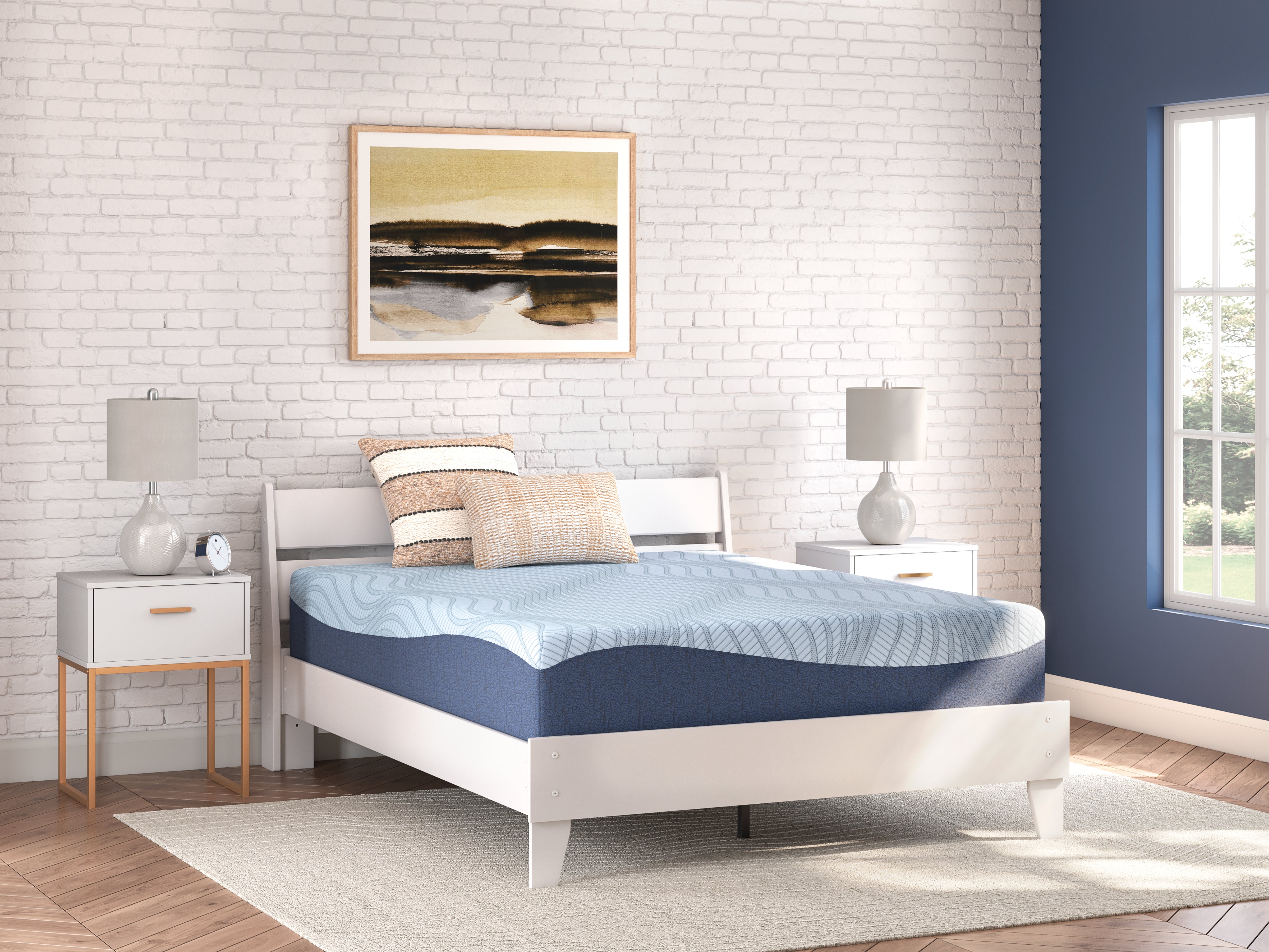 Floridian Furniture - Ashley Furniture - Peak 2.0 12 Memory Foam Mattresses - Twin / White - M20611