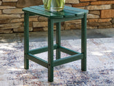 Floridian Furniture - Ashley Furniture - Sundown Shores Outdoor - Rectangular End Table / Green - PCP007-703