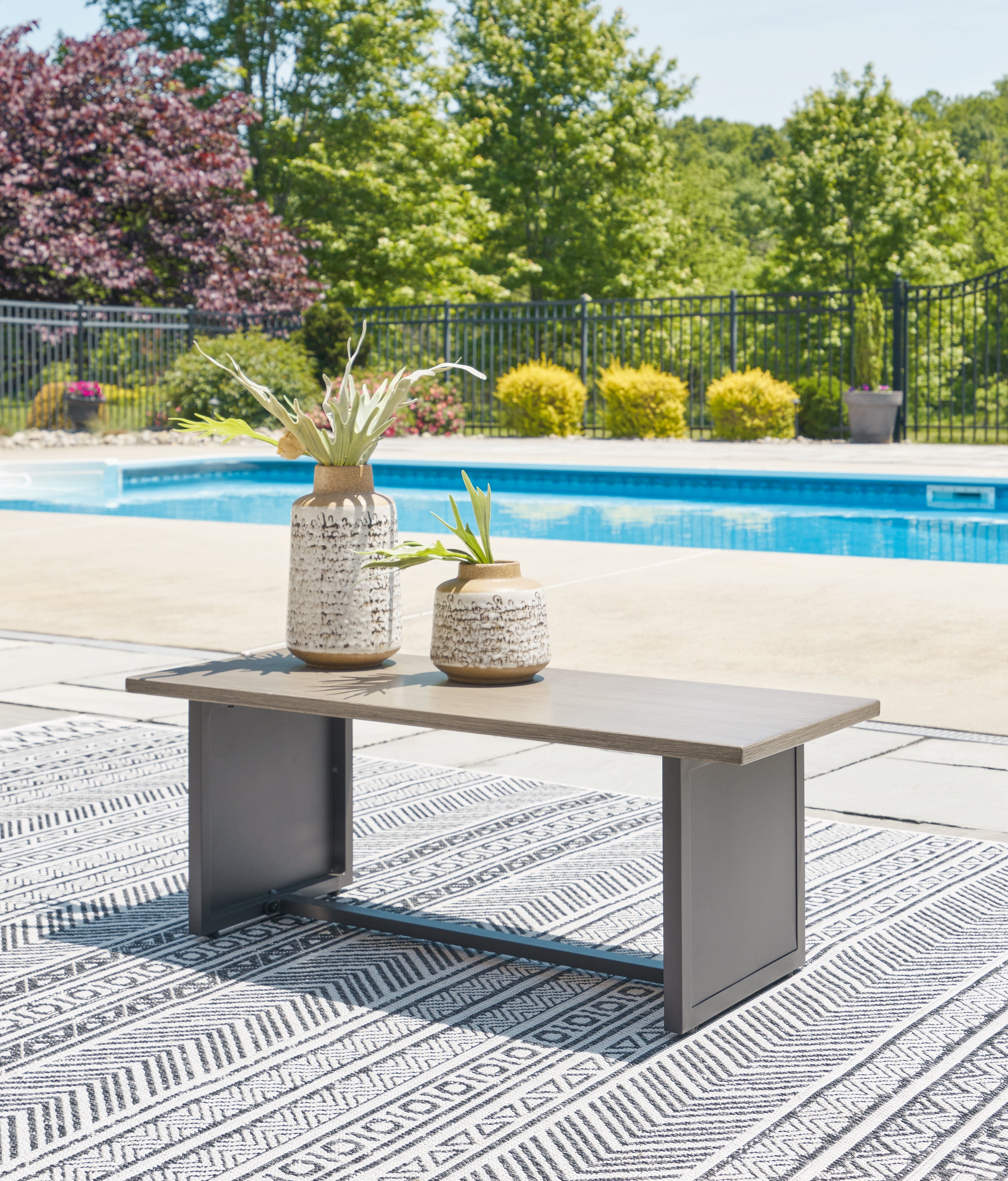 Floridian Furniture - Ashley Furniture - Bree Zee Outdoor - 5-Piece Outdoor Modular Seating / Brown - P160P10