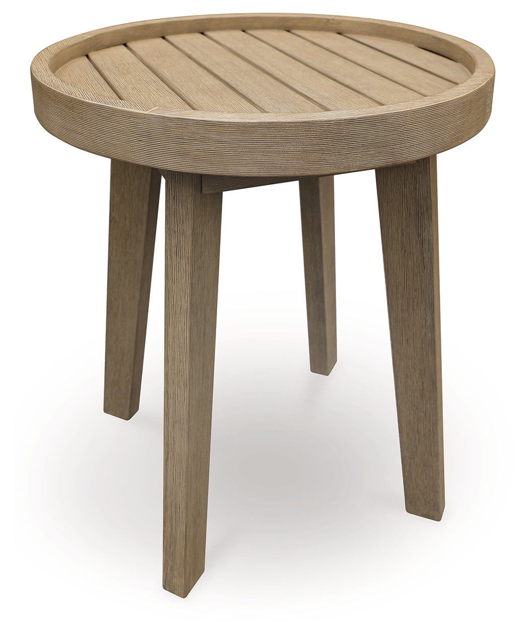 Floridian Furniture - Ashley Furniture - Marina Sun Outdoor - Round End Table / Beige - PCP204-706