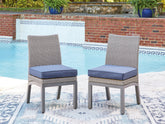 Floridian Furniture - Ashley Furniture - Half Moon Beach Outdoor - Side Chair with Cushion (Set of 2) - PCP418-601