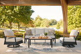 Floridian Furniture - Ashley Furniture - Carmel Highlands Outdoor - Sofa/Chairs/Table Set (4/CN) - PCP513-081