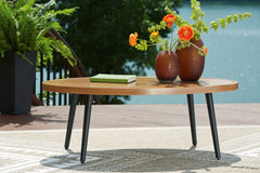 Floridian Furniture - Ashley Furniture - Horizon Hall Outdoor - Cocktail Table / Two-tone Brown - P572-701