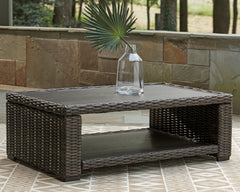 Floridian Furniture - Ashley Furniture - Grasson Lane Outdoor - Square End Table / Brown - P783-702