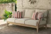 Floridian Furniture - Ashley Furniture - Clare View Outdoor - 3-Piece Outdoor Sectional / Beige - P801P10