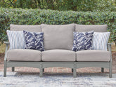 Floridian Furniture - Ashley Furniture - Cove Beach Outdoor - Sofa with Cushion - PCP803-838