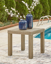 Floridian Furniture - Ashley Furniture - Silo Point Outdoor - Square End Table / Brown - P804-702