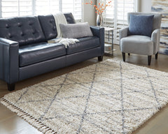 Floridian Furniture - Ashley Furniture - Abdalah Rug - 5' x 7' Rug / Beige/Gray - R404622