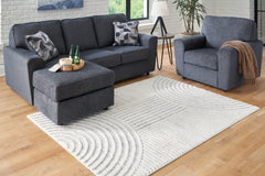 Floridian Furniture - Ashley Furniture - Lambworth Rug - 7'10" x 10' Rug / Gray/Cream - R405341