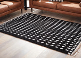 Floridian Furniture - Ashley Furniture - Minston Rug - 8' x 10' Rug / Black/White - R405951