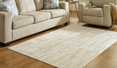 Floridian Furniture - Ashley Furniture - Ardenville Rug - 5' x 7'1" Washable Rug / Tan/Cream - R406212