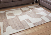 Floridian Furniture - Ashley Furniture - Brynnfield Rug - 5' x 7' Rug / Beige/Brown - R406372