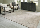 Floridian Furniture - Ashley Furniture - Jadott Rug - 5' x 7' Rug / Beige/Brown - R406802