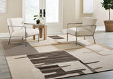 Floridian Furniture - Ashley Furniture - Kencher Rug - 8' x 10' Rug / Beige/Brown - R406821