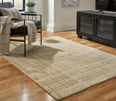 Floridian Furniture - Ashley Furniture - Janston Rug - 5' x 7' Rug / Ivory/Gray/Tan - R406862