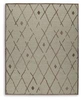 Floridian Furniture - Ashley Furniture - Guyford Rug - 5' x 7' Rug / Beige/Brown - R406872