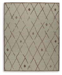 Floridian Furniture - Ashley Furniture - Guyford Rug - 5' x 7' Rug / Beige/Brown - R406872