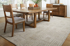 Floridian Furniture - Ashley Furniture - Brickburgh Rug - 10' x 14' Rug / Gray/Ivory/Honey - R406900