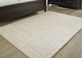 Floridian Furniture - Ashley Furniture - Varahill Rug - 5' x 7' Rug / Gray/Ivory - R406932