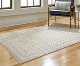 Floridian Furniture - Ashley Furniture - Darmondard Rug - 8' x 10' Rug / Cream/Taupe - R406941