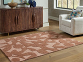 Floridian Furniture - Ashley Furniture - Perrenton Rug - 5' x 7' Rug / Clay - R407202